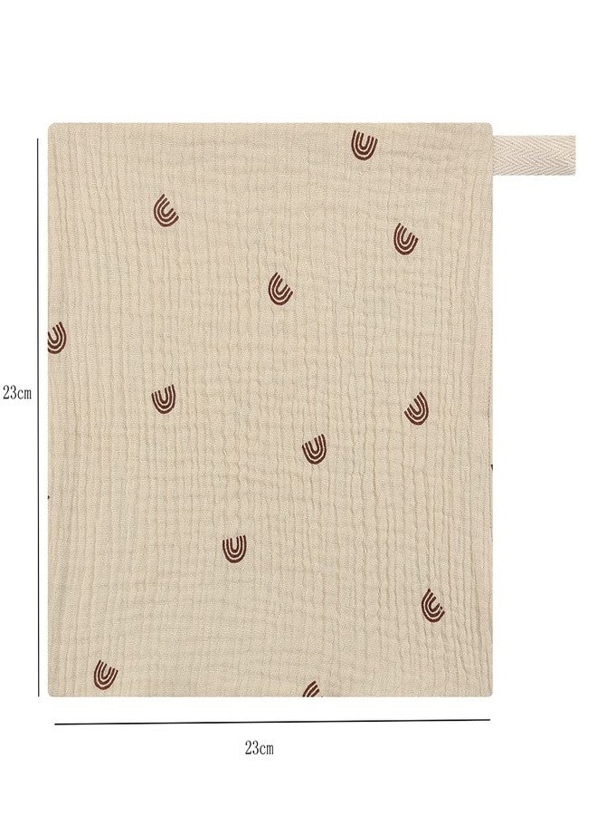 مجموعة من 5 قطع مناشف الأطفال، مناشف وجه، مناشف استحمام، مناديل قطنية، مناشف تجشؤ، شاش ناعم ماص، مناشف غسيل لرياض الأطفال، كما هو موضح في الصورة - Image 2